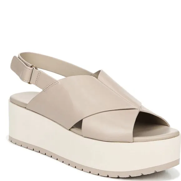 🆕{Vince } Jenaya B Chunky-Heel Leather Sandals
