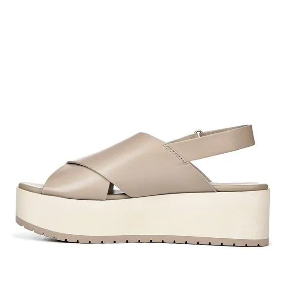 🆕{Vince } Jenaya B Chunky-Heel Leather Sandals