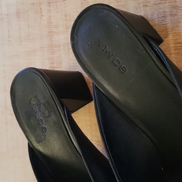 Vince leather Slip Sandals