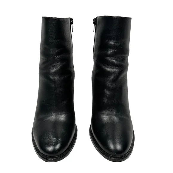 VINCE Minimalist Heeled Leather Boots