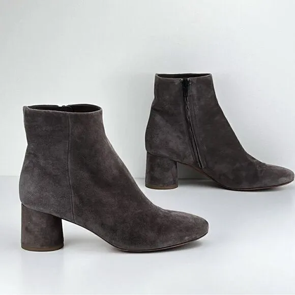 VINCE Ridley Suede Grey Boots Booties 8.5