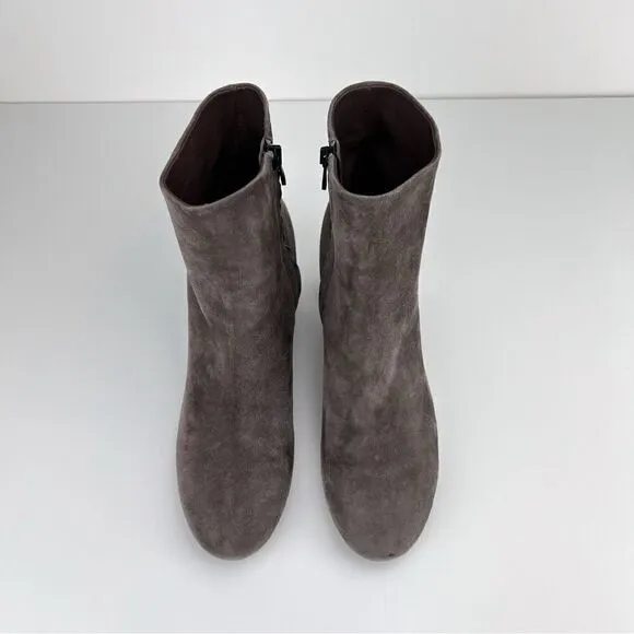 VINCE Ridley Suede Grey Boots Booties 8.5