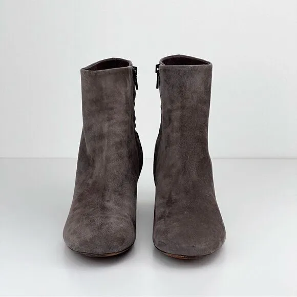 VINCE Ridley Suede Grey Boots Booties 8.5