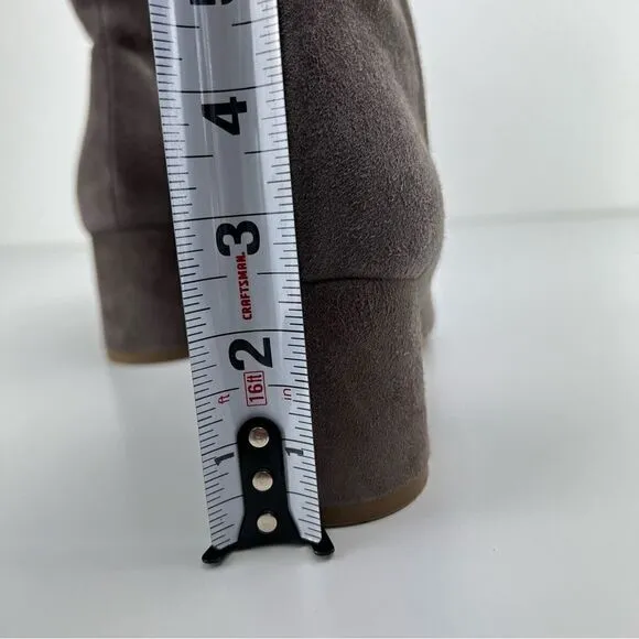 VINCE Ridley Suede Grey Boots Booties 8.5