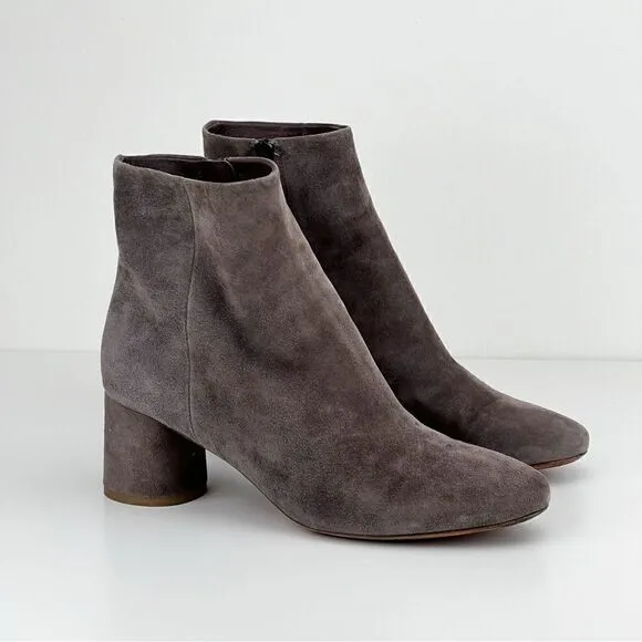 VINCE Ridley Suede Grey Boots Booties 8.5