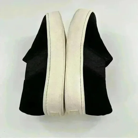 Vince womens warren flats size 6.5 36.5 black suede flatformsMinimalist