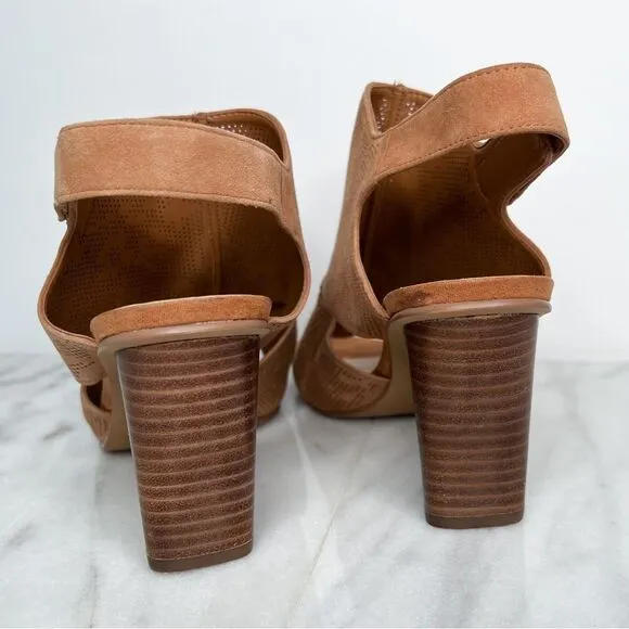 Vince Camuto Leather Detailed Heeled Sandals - Dachelle