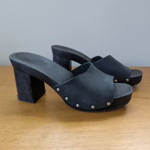 Vintage 80s Candies Studded Chunky Heel Mule Sandals