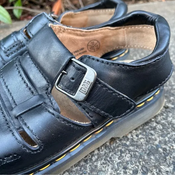 Vintage 90's Y2K Dr Martens Chunky Platform Fisherman Sandals Made in England