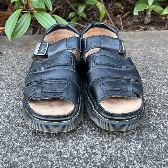 Vintage 90's Y2K Dr Martens Chunky Platform Fisherman Sandals Made in England