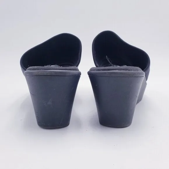 Vintage 90s Y2K Steve Madden Slinky Black Chunky Platform Sandals Womens 8.5