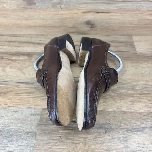 Vintage Bally Switzerland Men's Roscoe Loafer Size 7M Brown Leather Continental