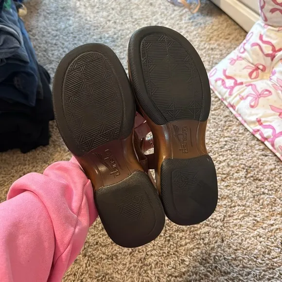 Vintage Dansko Chunky Brown Leather Sandals