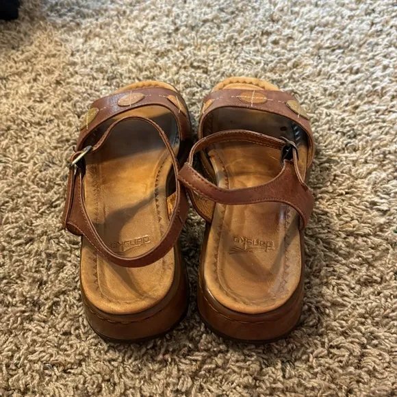 Vintage Dansko Chunky Brown Leather Sandals