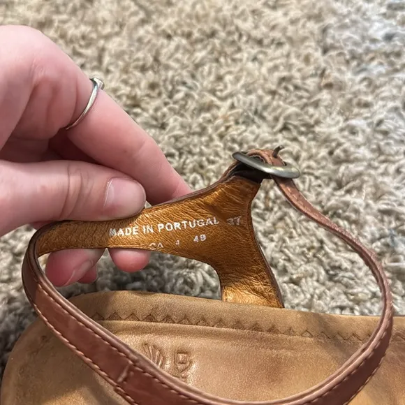 Vintage Dansko Chunky Brown Leather Sandals
