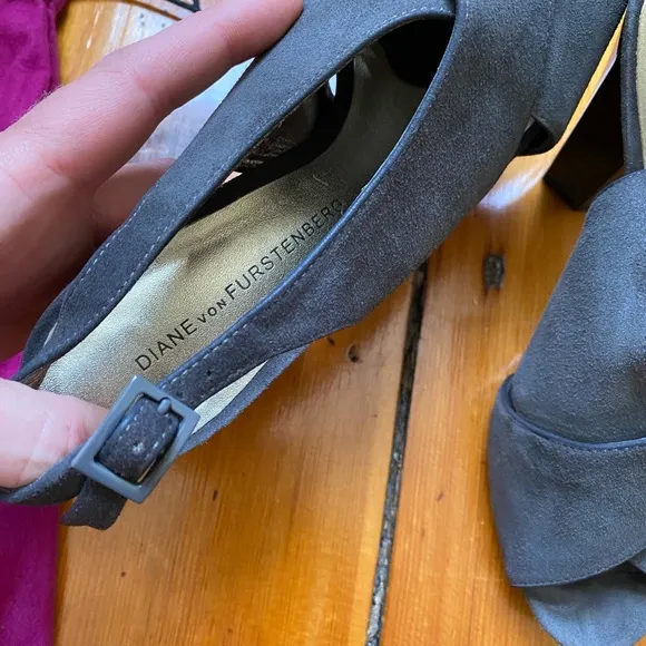 Vintage Diane Von Furstenberg Peep Toe Heels