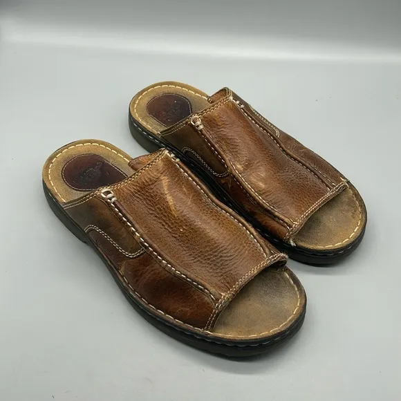 VINTAGE Dr. Martens 8620 Slides Mens 11 Leather Boho Hippie Classic Sandals