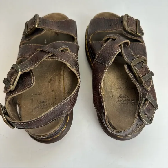 Vintage Dr Martens Sandals Women's 6 Shoes Chunky Fisherman Platform 90s Y2K