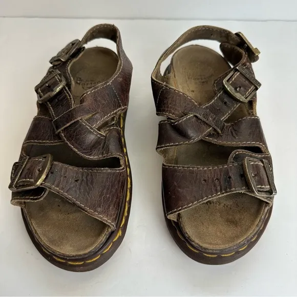 Vintage Dr Martens Sandals Women's 6 Shoes Chunky Fisherman Platform 90s Y2K