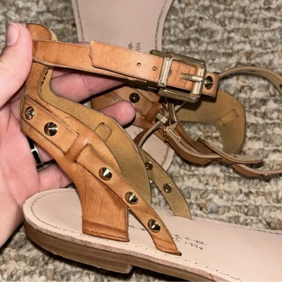 Vintage Havana Cherie embroidered leather sandals
