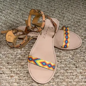 Vintage Havana Cherie embroidered leather sandals