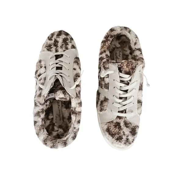 Vintage Havana Snuggle Leopard Print Sneakers 8 Sherpa Slides Leather Trending