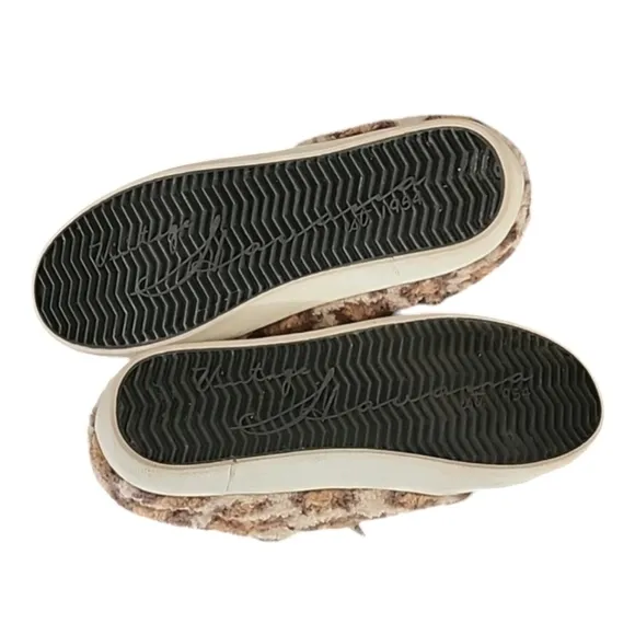Vintage Havana Snuggle Leopard Print Sneakers 8 Sherpa Slides Leather Trending