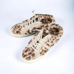 Vintage Havana Snuggle Leopard Print Sneakers 8 Sherpa Slides Leather Trending