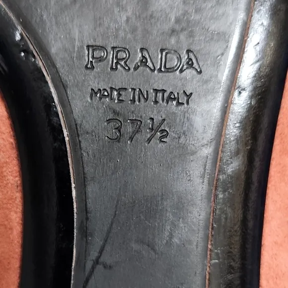 Vintage Prada Suede PointyToe Flats
