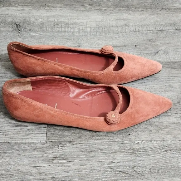 Vintage Prada Suede PointyToe Flats
