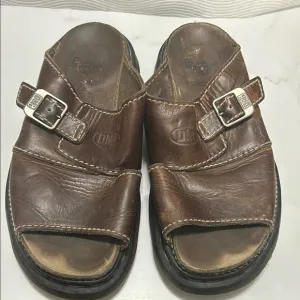 Vintage rare Dr. Martens Brown Leather Sandals