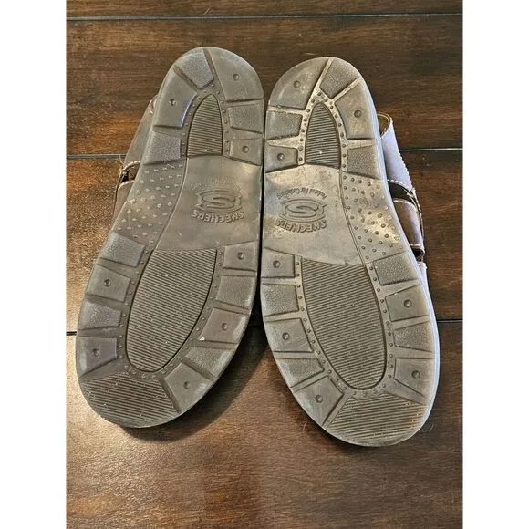 Vintage Sketchers Leather Fisherman Sandals Men's Size 11 Brown Chunky Grunge