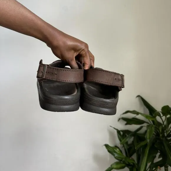Vintage unisex Birkenstocks Tatami top straps buckle Chunky sole Sandals Men 7.5