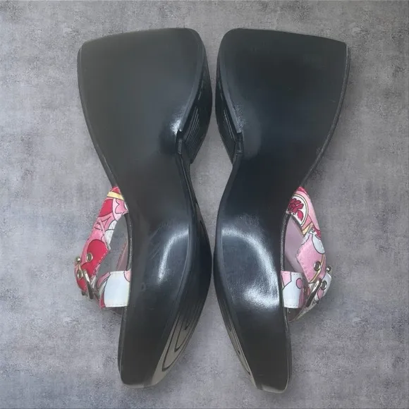 Vintage Very Rare Ellemenno Y2K Chunky Platform Strappy Sandals Womens 6.5