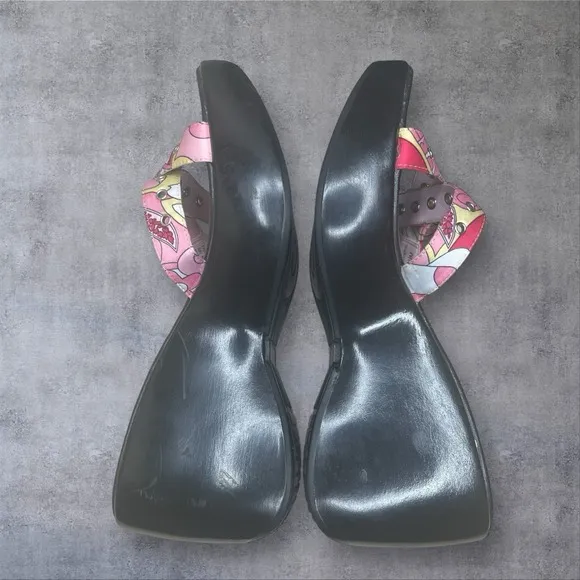 Vintage Very Rare Ellemenno Y2K Chunky Platform Strappy Sandals Womens 6.5