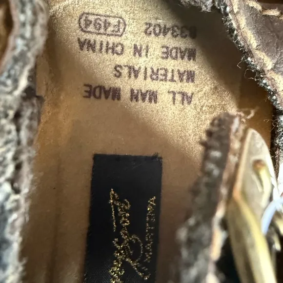 Vintage Y2k Dead Stock Chunky Fisherman Sandals Kids Size 10