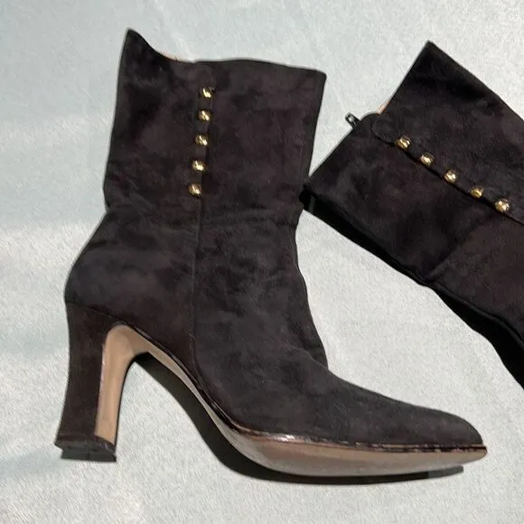 VINTAGE BELLINI BOOTS~EXOTIC ~SIDE ZIP CLOSURE Size 7B B46