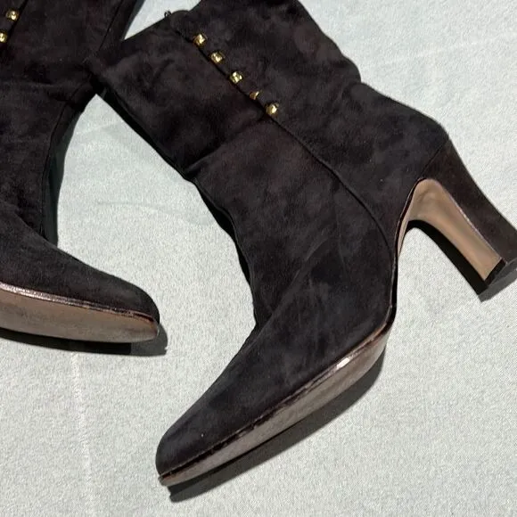 VINTAGE BELLINI BOOTS~EXOTIC ~SIDE ZIP CLOSURE Size 7B B46