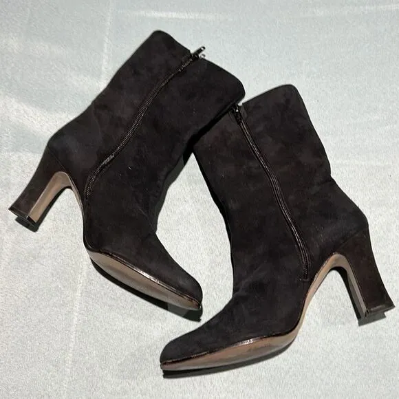VINTAGE BELLINI BOOTS~EXOTIC ~SIDE ZIP CLOSURE Size 7B B46