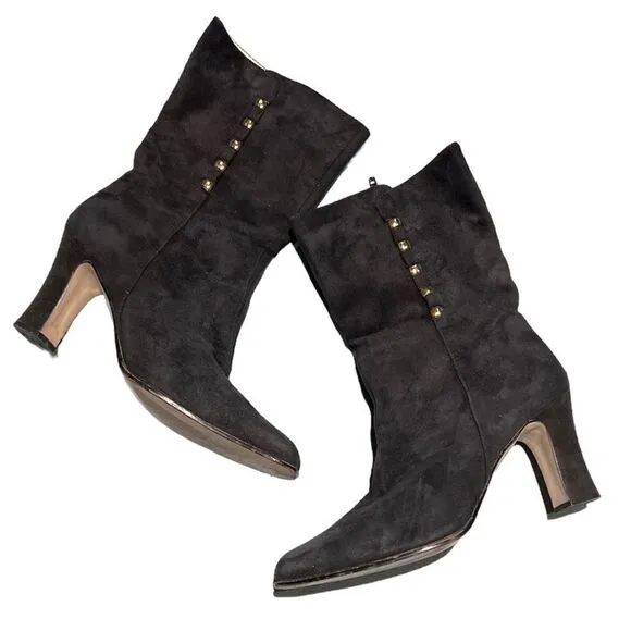 VINTAGE BELLINI BOOTS~EXOTIC ~SIDE ZIP CLOSURE Size 7B B46