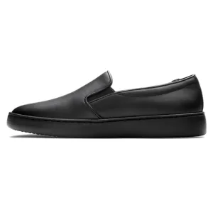 Vionic Avery Pro Slip On Leather Loafers Slides Work Shoe Black Stretchy…