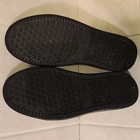 Vionic Avery Pro Slip On Leather Loafers Slides Work Shoe Black Stretchy…