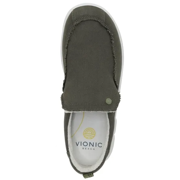 Vionic Beach Seaview Casual Men’s Slip On Canvas Sneakers Sz 9