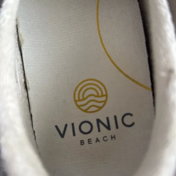 Vionic Beach Seaview Casual Men’s Slip On Canvas Sneakers Sz 9