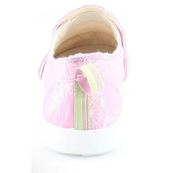 Vionic Beach Sneakers Malibu‎ Womens 12 Canvas Jellyfish Pink Orthotic New