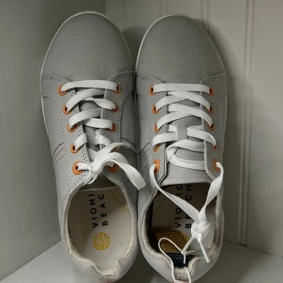 Vionic Beach Wms Stinson Padded Insole Lace Up Casual Sneakers Size 8.5