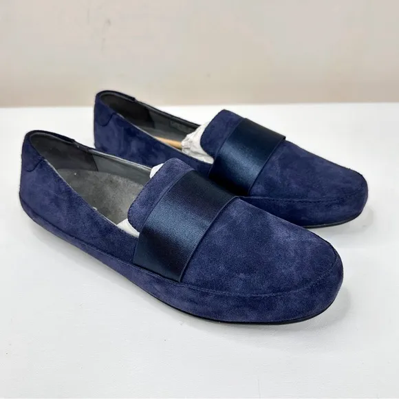 Vionic NEW Bridget Loafers Blue Suede Flats SZ 9.5
