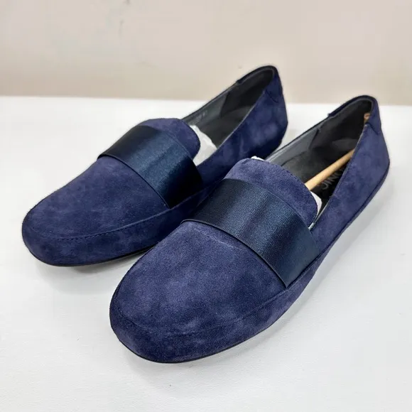 Vionic NEW Bridget Loafers Blue Suede Flats SZ 9.5
