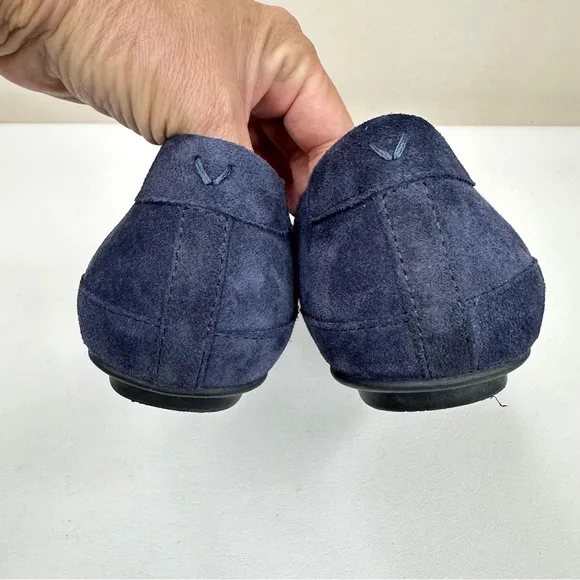 Vionic NEW Bridget Loafers Blue Suede Flats SZ 9.5