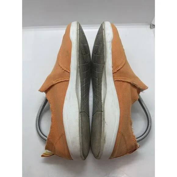 Vionic Shoes Women’s Sz 8.5 Peach Malibu Beach Canvas Slip On Loafers Sneakers